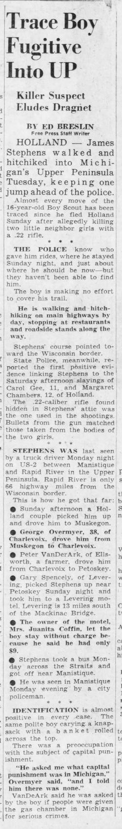 Levering Motel (Gales Motel) - May 1961 Article On Murder Suspect (newer photo)